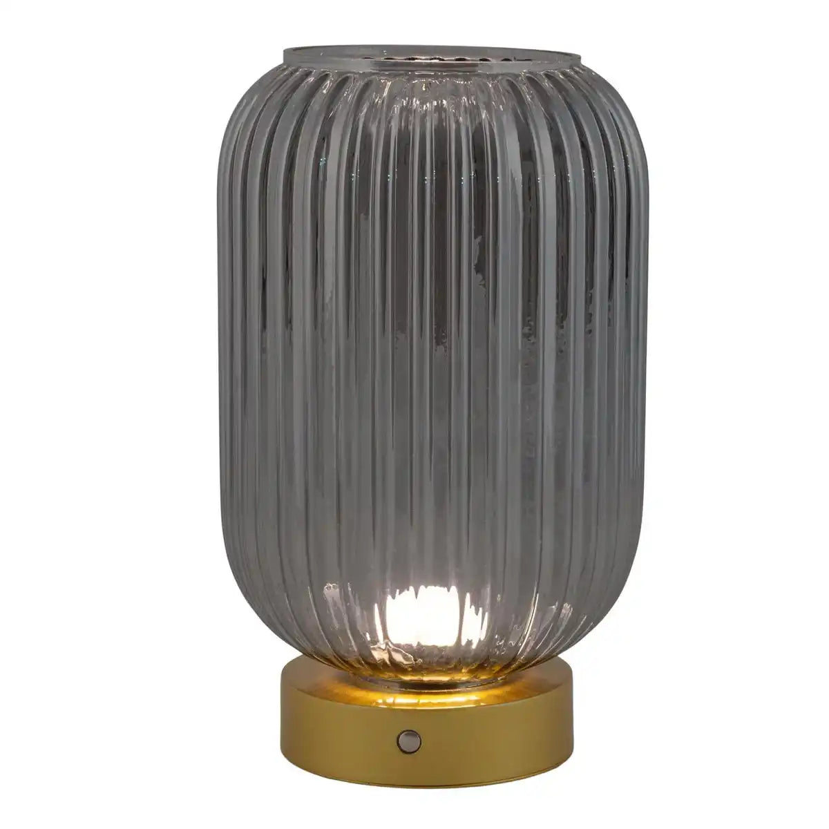Akkutischleuchte "LUISE" Gold, Klassik, Gold, mit integrierter LED, warmweiß