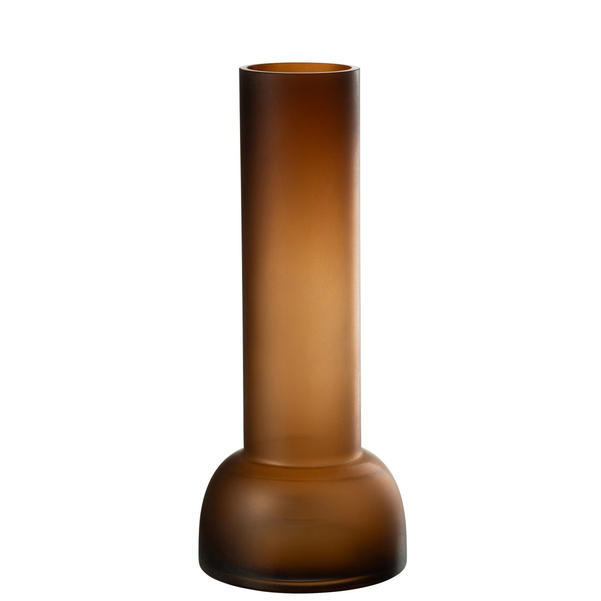 J -Line Vase/Candlestick Yoko - Glas - braun - groß - 38 cm hoch