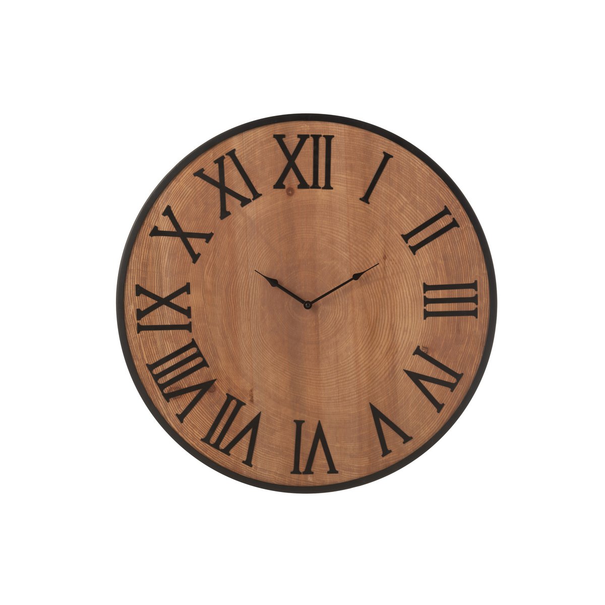 J -Line KLOK NUE - MDF/Iron - Natural - groß - Ø 60 cm