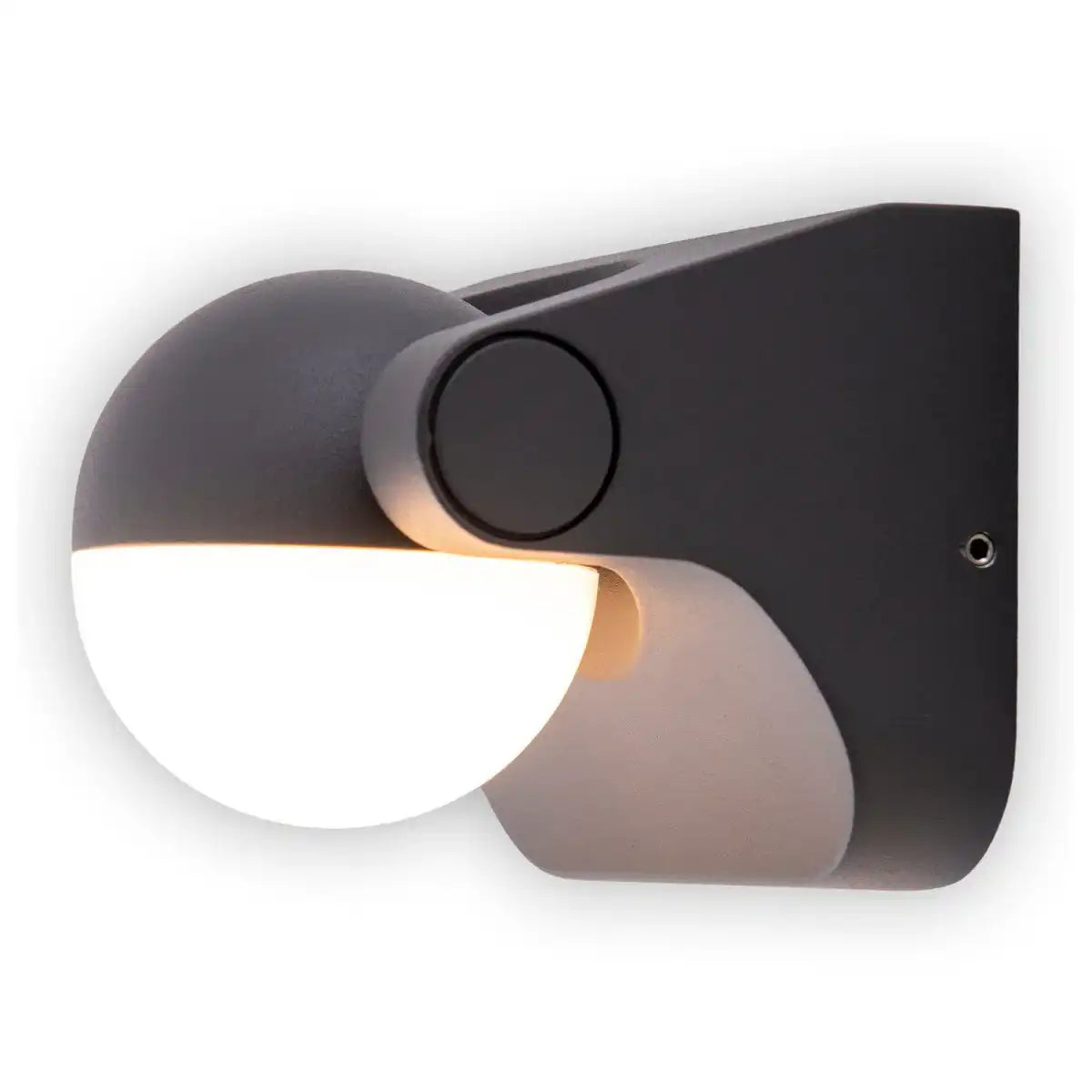 LED Außen Wandleuchte "PALLAS" , aus Metall und Kunststoff in Anthrazit, mit integrierter LED