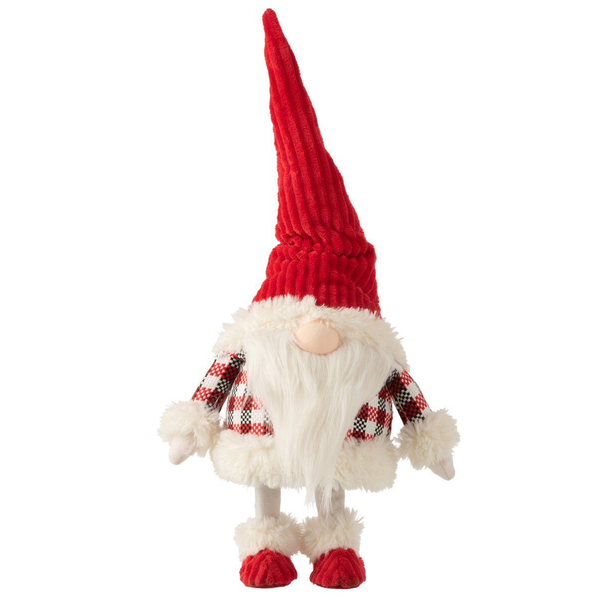 J-Line Weihnachtsfiguren - Plüsch - Rot/Weiß