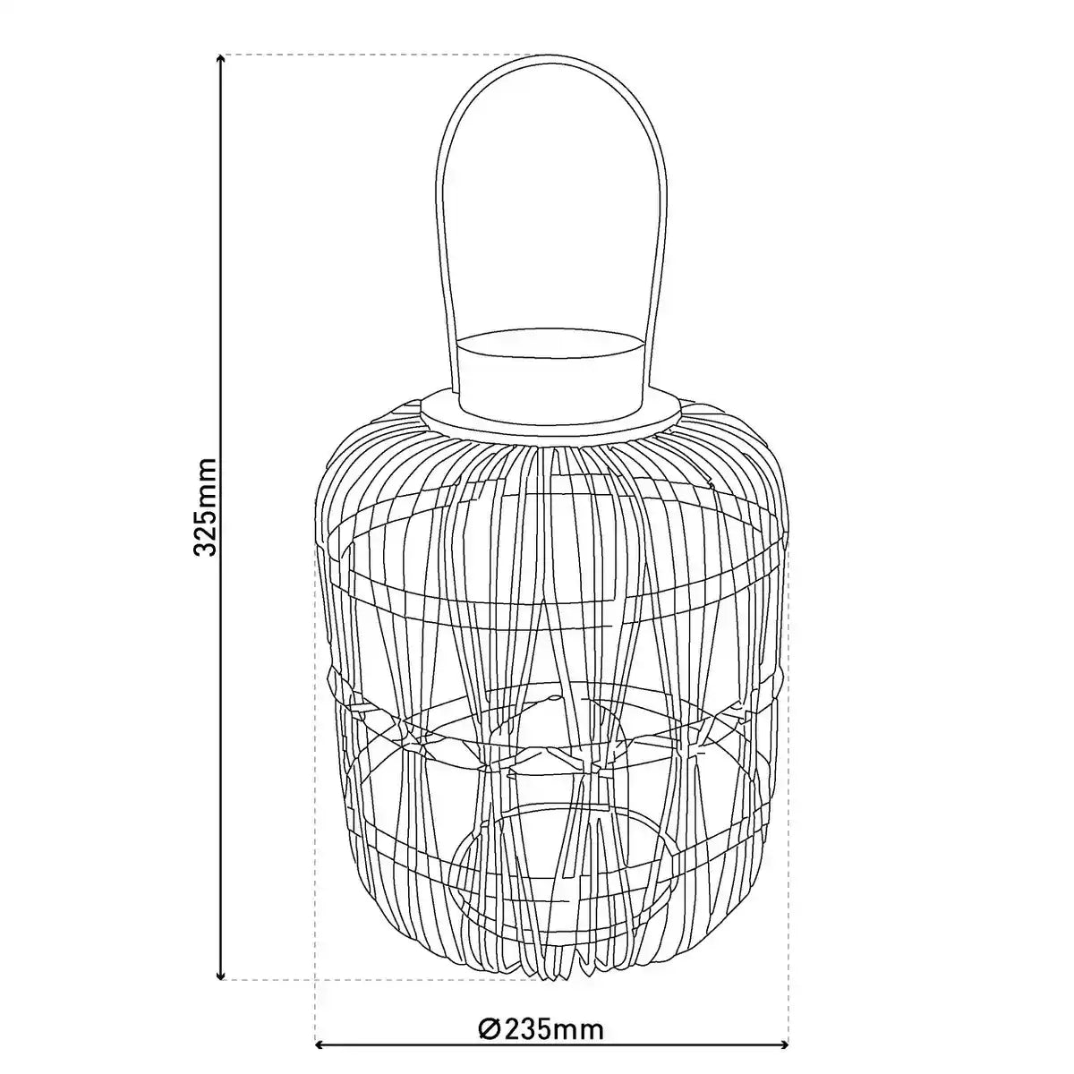 LED Dekoleuchte "KORBINIAN" H: 32,5 cm
