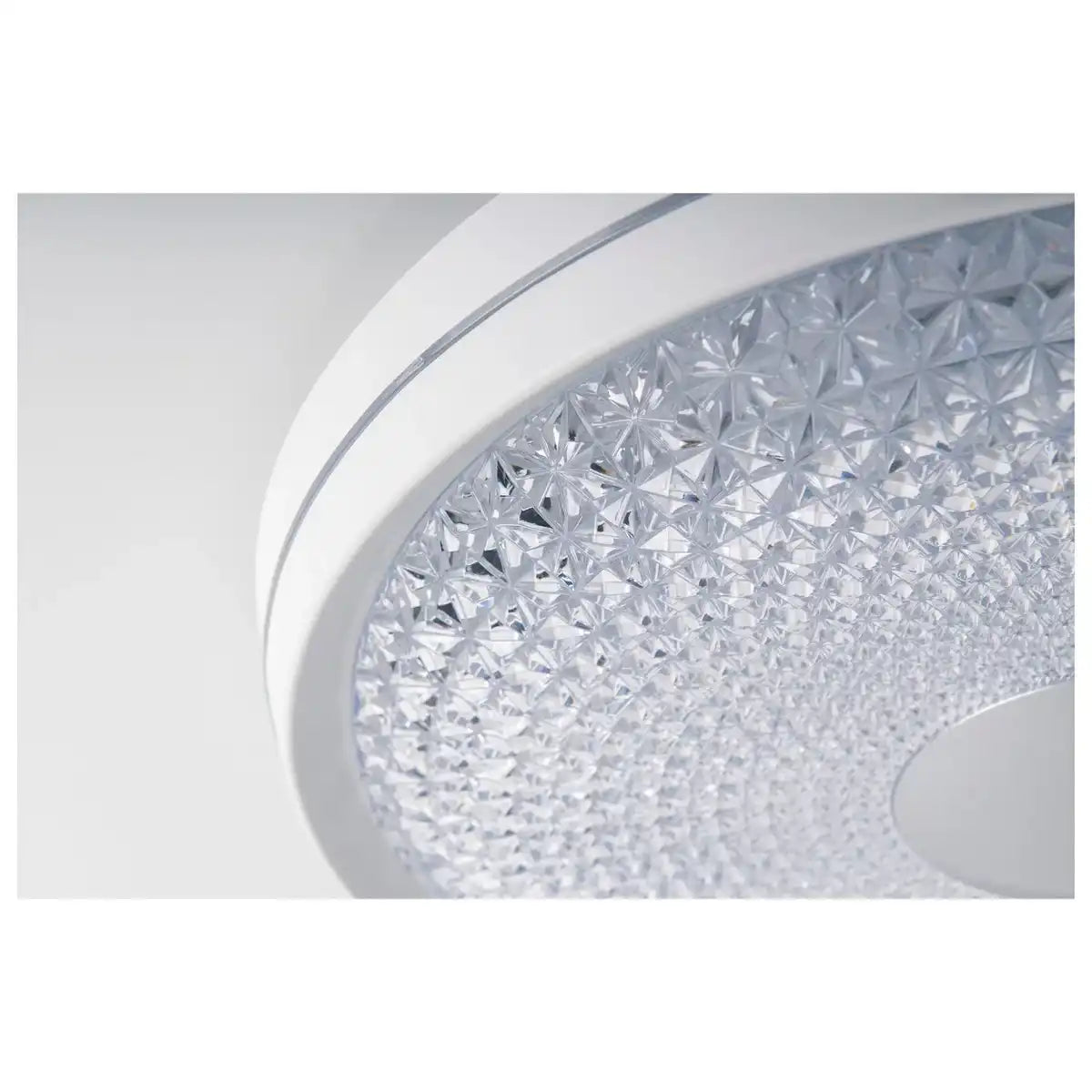 LED Deckenleuchte "BOISE" Ø 51 cm mit vielen Funktionen, aus Metall und Kunststoff, weiß, mit integrierten LEDs, Beleuchtung für Wohnräume oder Büro