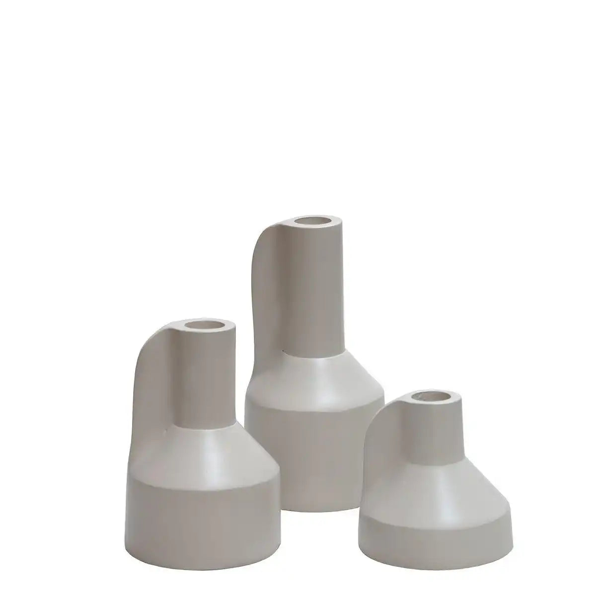 Alota Elfenbein Ø9 x H17/13/9 cm – Set van 3 - HomeDesign Knaus