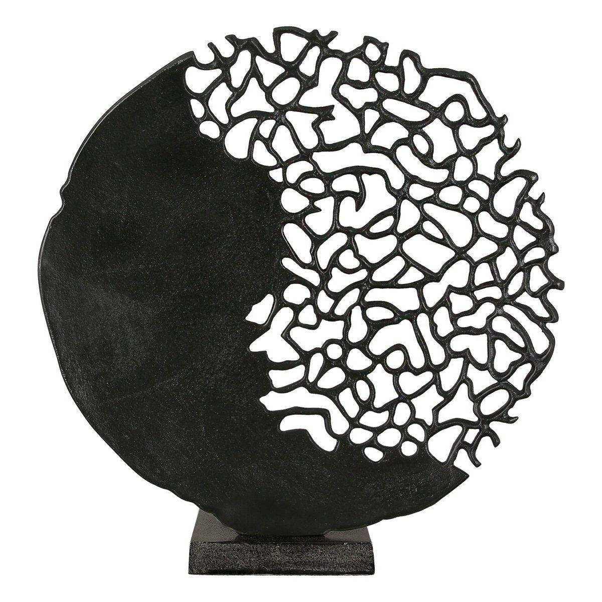 Aluminium Skulptur "Osaka" schwarz H.44cm - HomeDesign Knaus