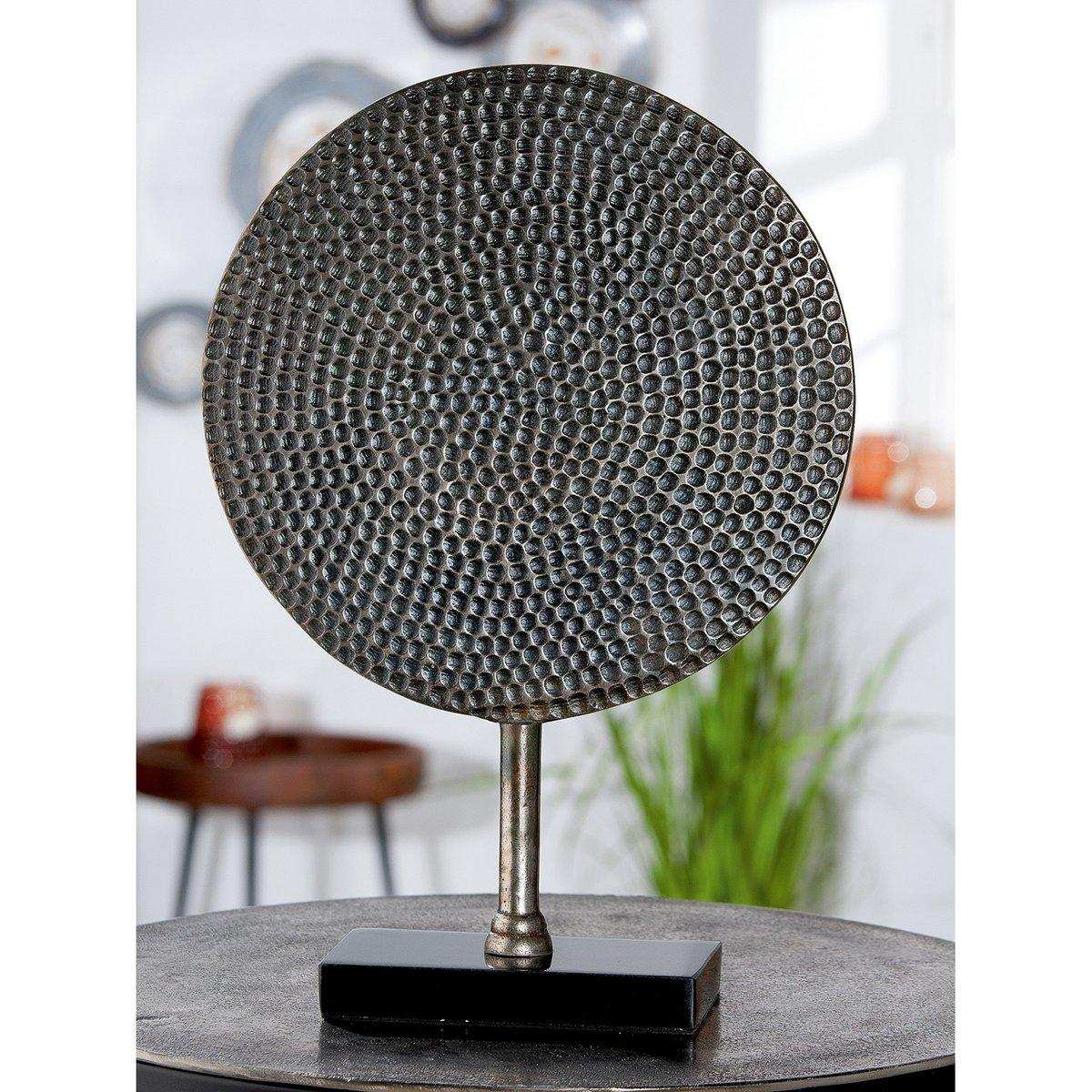 Aluminium Skulptur "Round" antik - HomeDesign Knaus