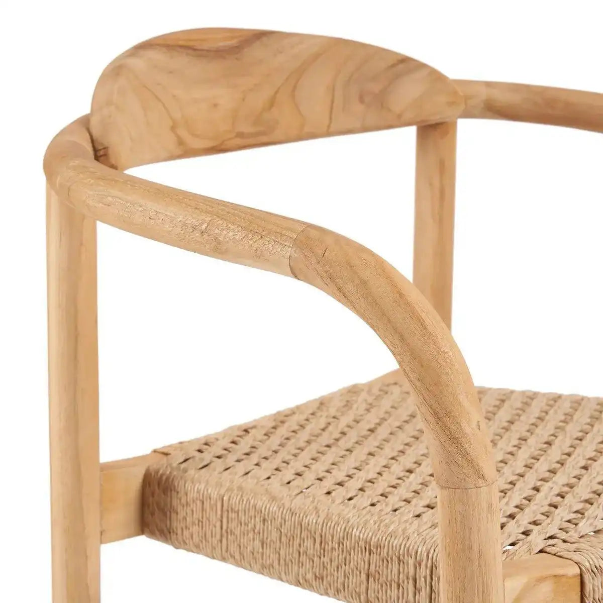 Amaya Esszimmerstuhl Natur Echtholz geflochten Retro - HomeDesign Knaus