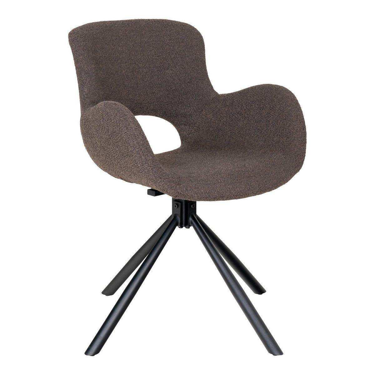 Amorim Esszimmerstuhl – Esszimmerstuhl, aus Bouclé-Pilz mit Drehgelenk - HomeDesign Knaus