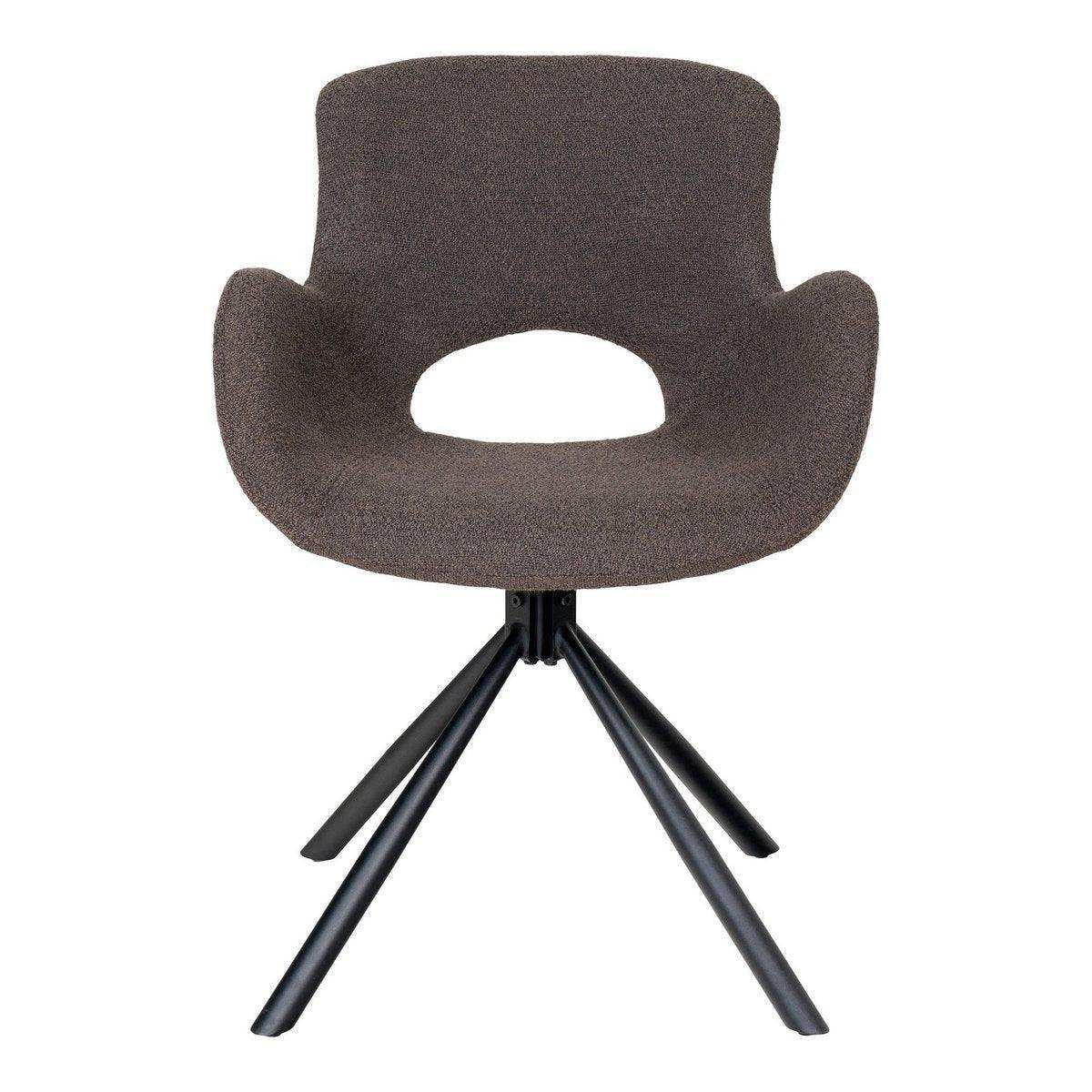 Amorim Esszimmerstuhl – Esszimmerstuhl, aus Bouclé-Pilz mit Drehgelenk - HomeDesign Knaus