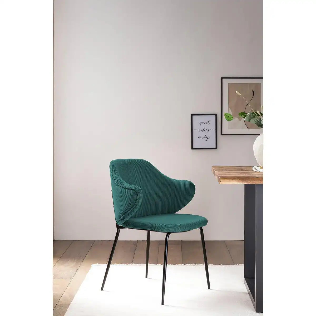 Armlehnstuhl 2er Set Dunkelgrün - HomeDesign Knaus