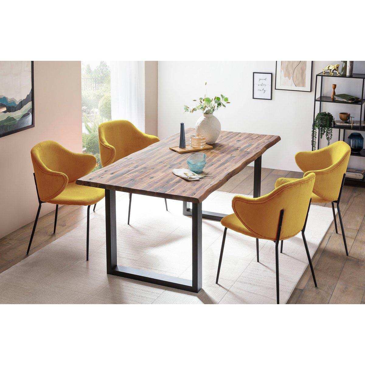 Armlehnstuhl 2er Set Gold - HomeDesign Knaus
