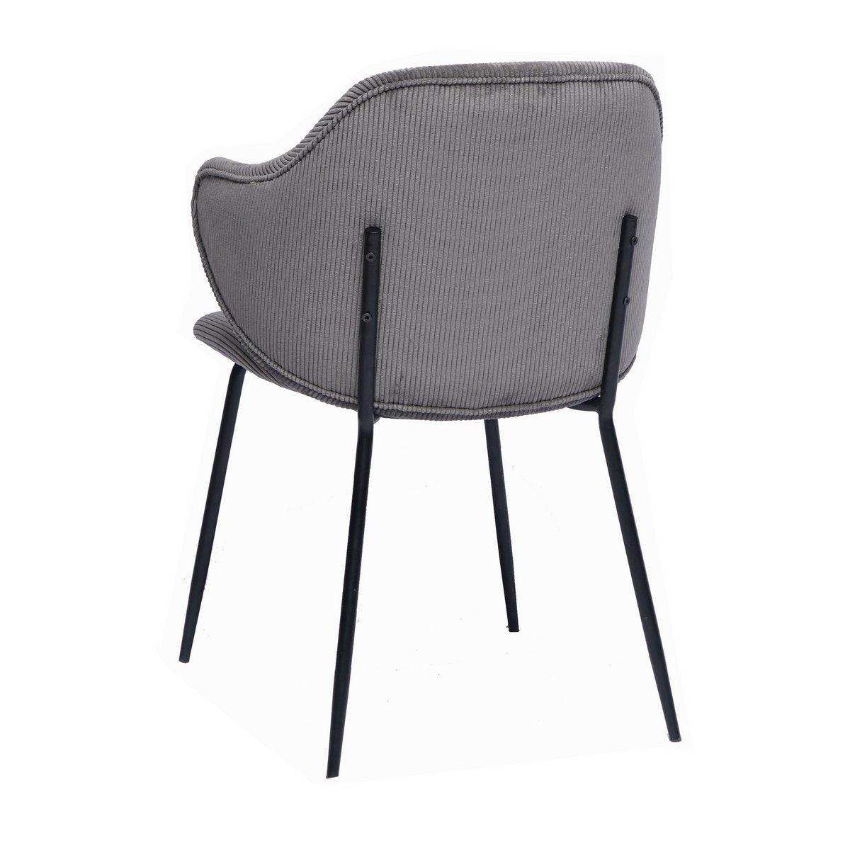 Armlehnstuhl 2er Set Grau - HomeDesign Knaus