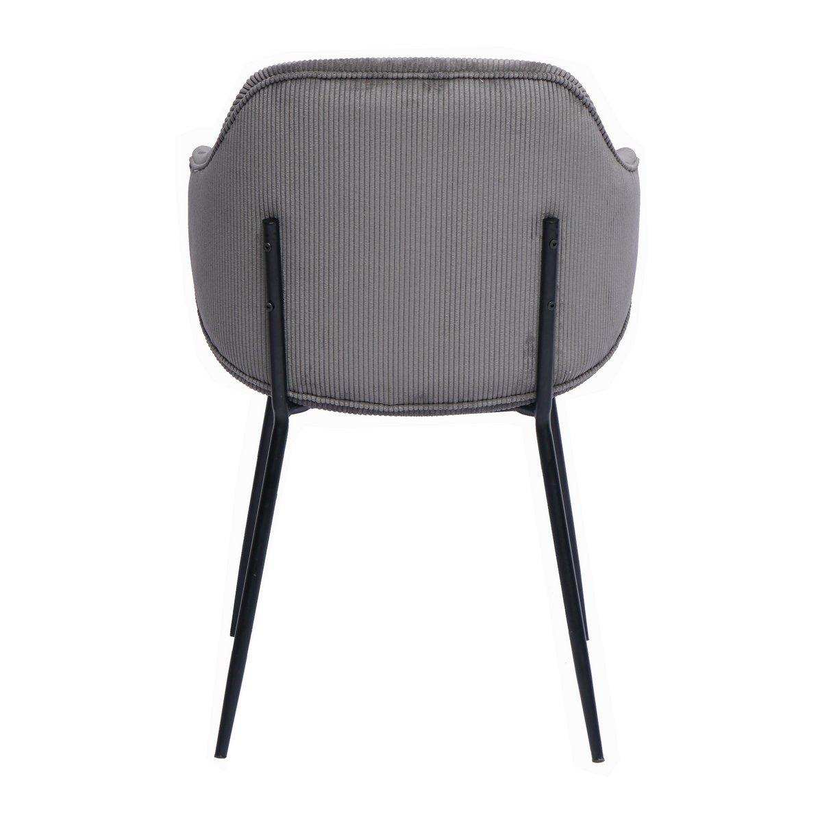 Armlehnstuhl 2er Set Grau - HomeDesign Knaus