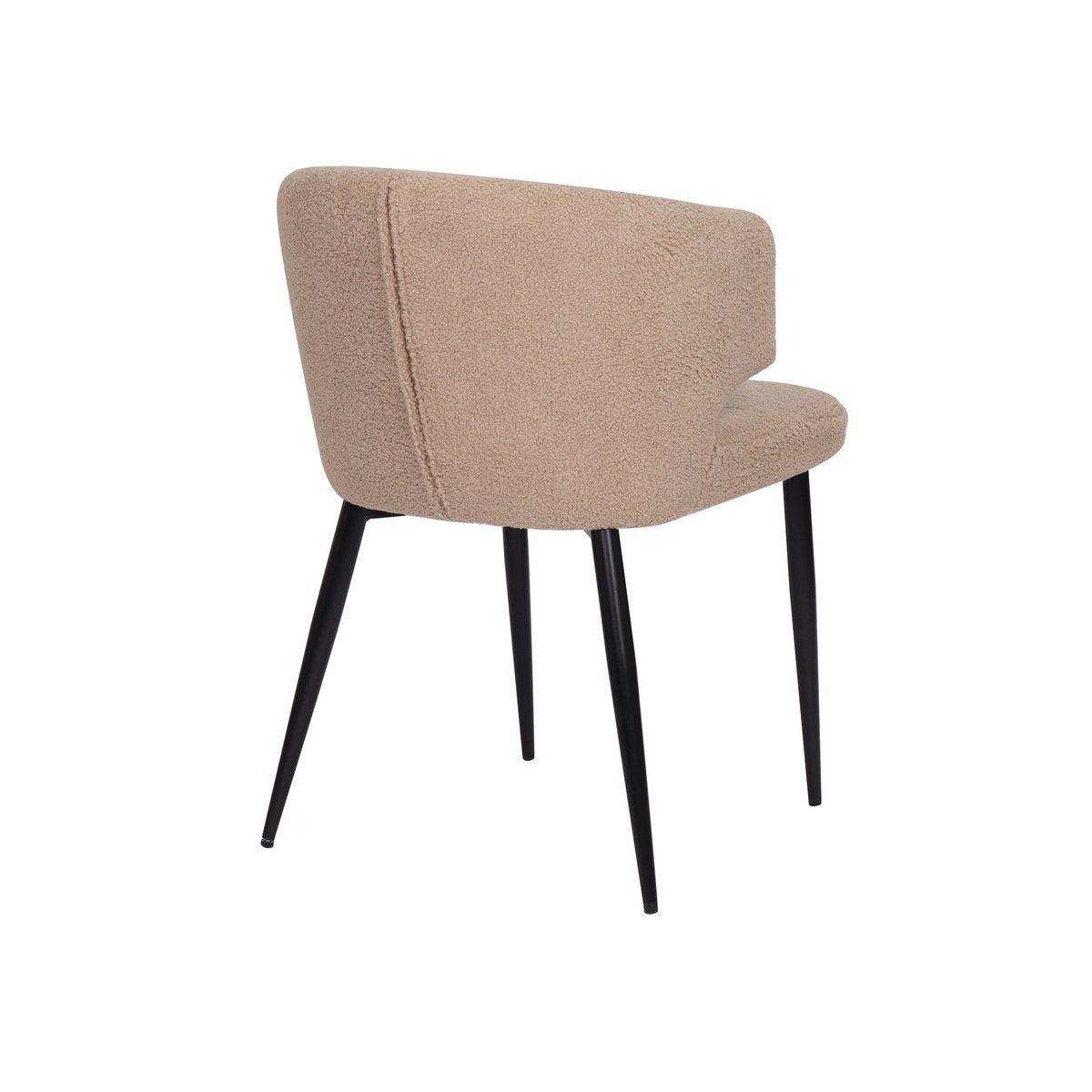 Armlehnstuhl 2er Set mit Bezug aus Teddyfell - HomeDesign Knaus