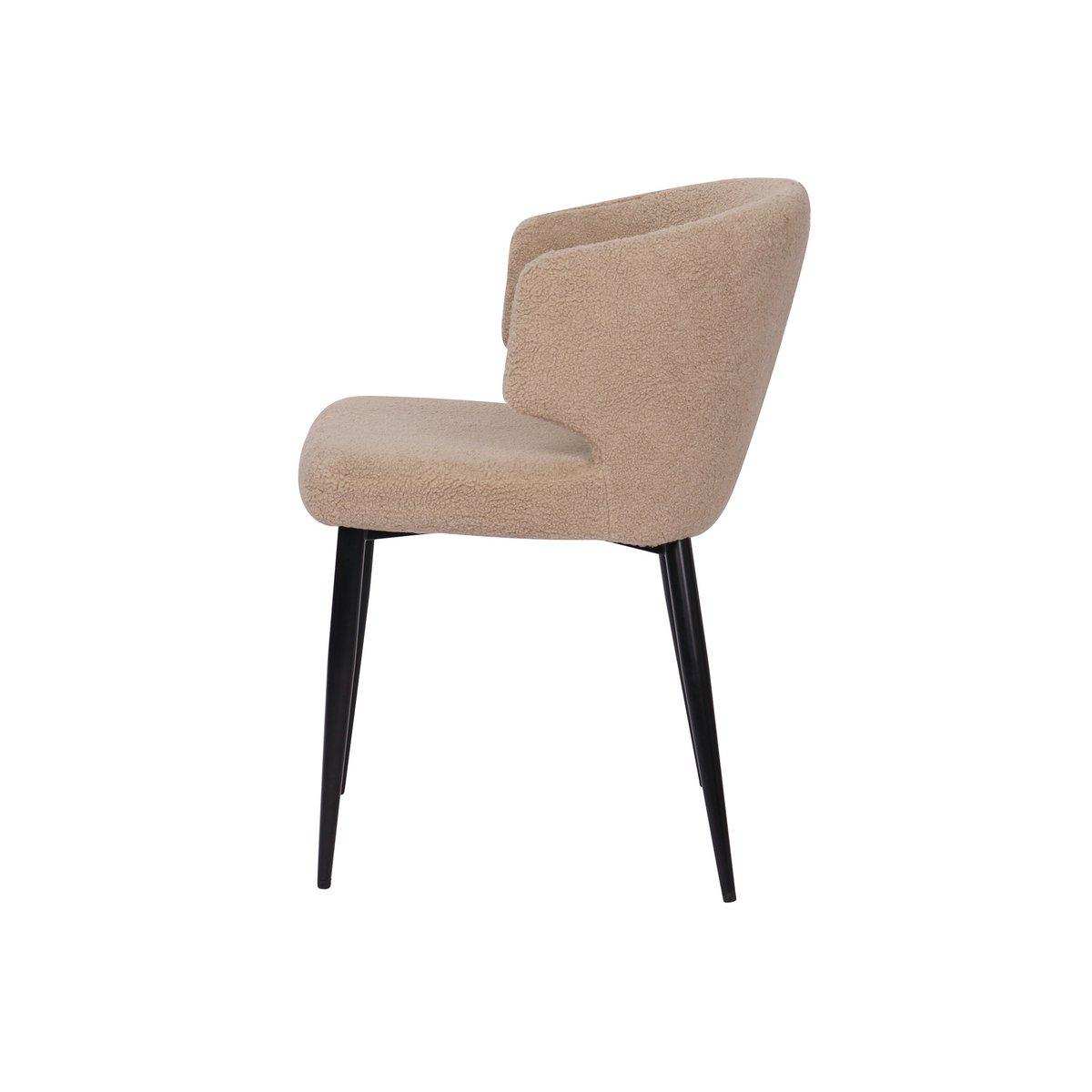 Armlehnstuhl 2er Set mit Bezug aus Teddyfell - HomeDesign Knaus