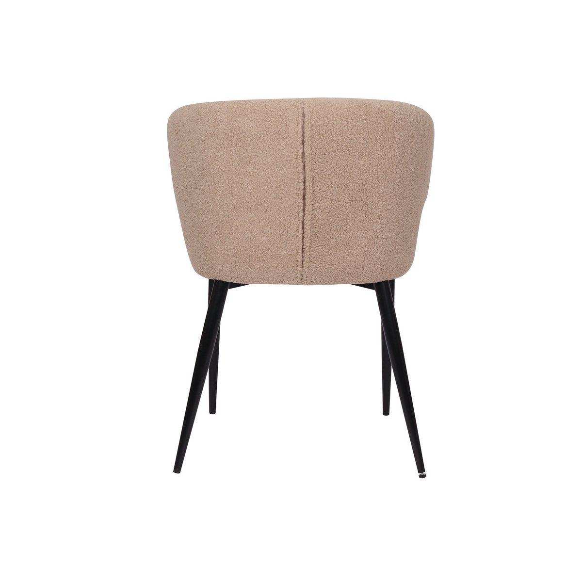 Armlehnstuhl 2er Set mit Bezug aus Teddyfell - HomeDesign Knaus