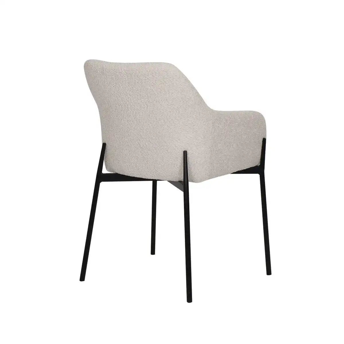 Armlehnstuhl 2er Set mit Bouclé-Bezug - HomeDesign Knaus