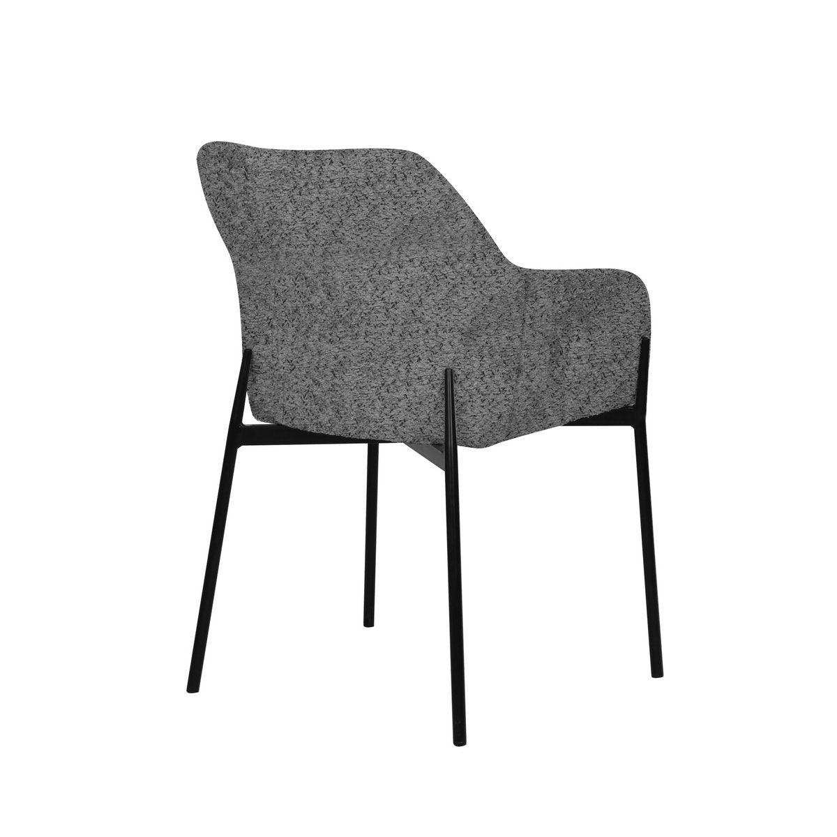 Armlehnstuhl 2er Set mit Bouclé-Bezug - HomeDesign Knaus