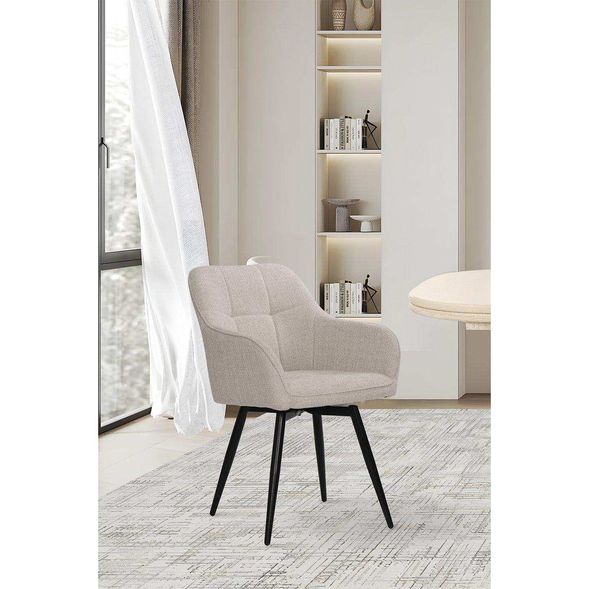 Armlehnstuhl 2er Set mit Drehfunktion - HomeDesign Knaus