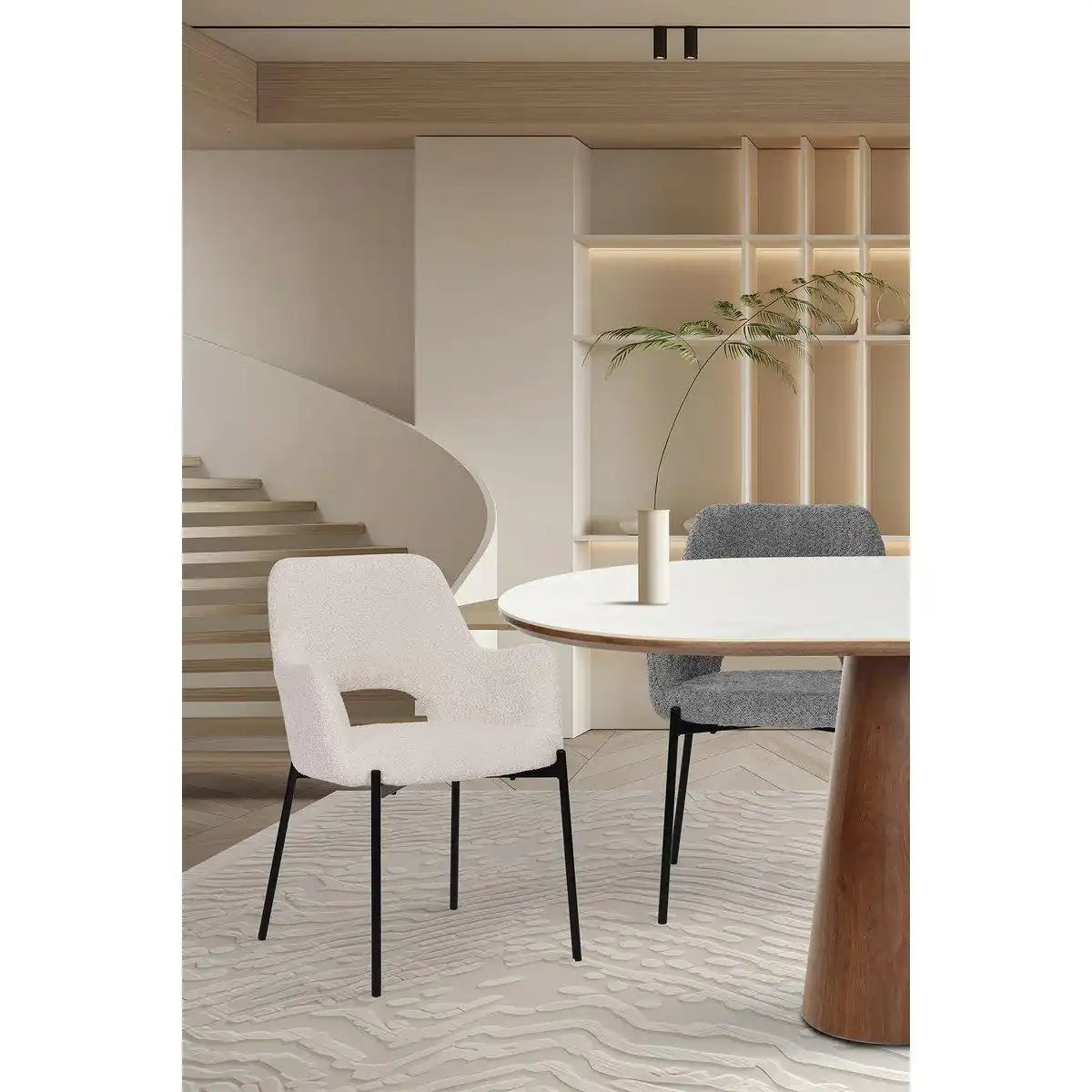 Armlehnstuhl 2er Set mit Rücken Cut-Out - HomeDesign Knaus