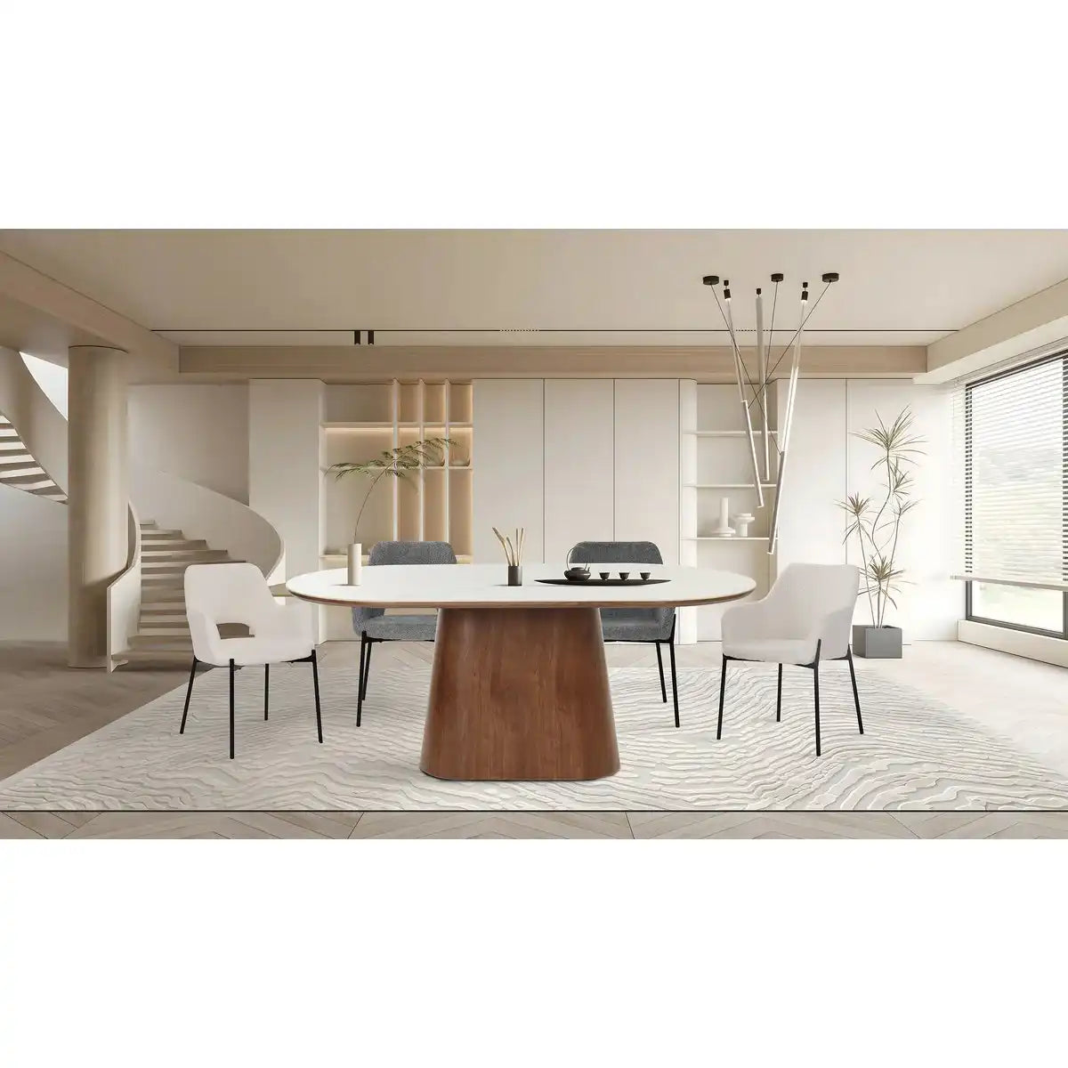 Armlehnstuhl 2er Set mit Rücken Cut-Out - HomeDesign Knaus