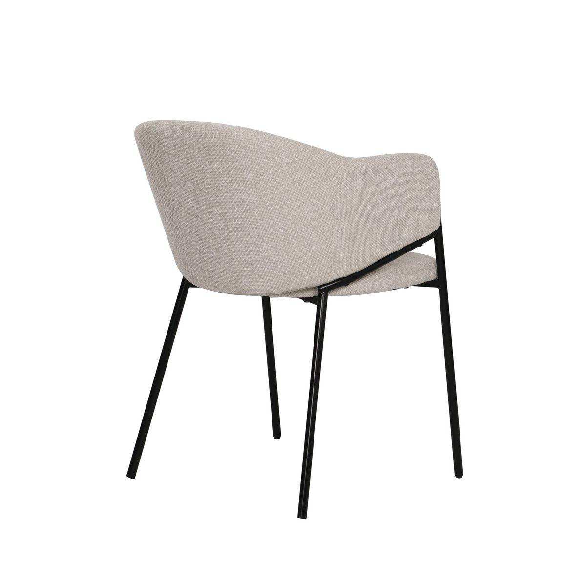 Armlehnstuhl 2er Set mit Strukturstoff - HomeDesign Knaus