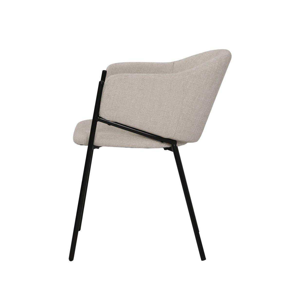 Armlehnstuhl 2er Set mit Strukturstoff - HomeDesign Knaus