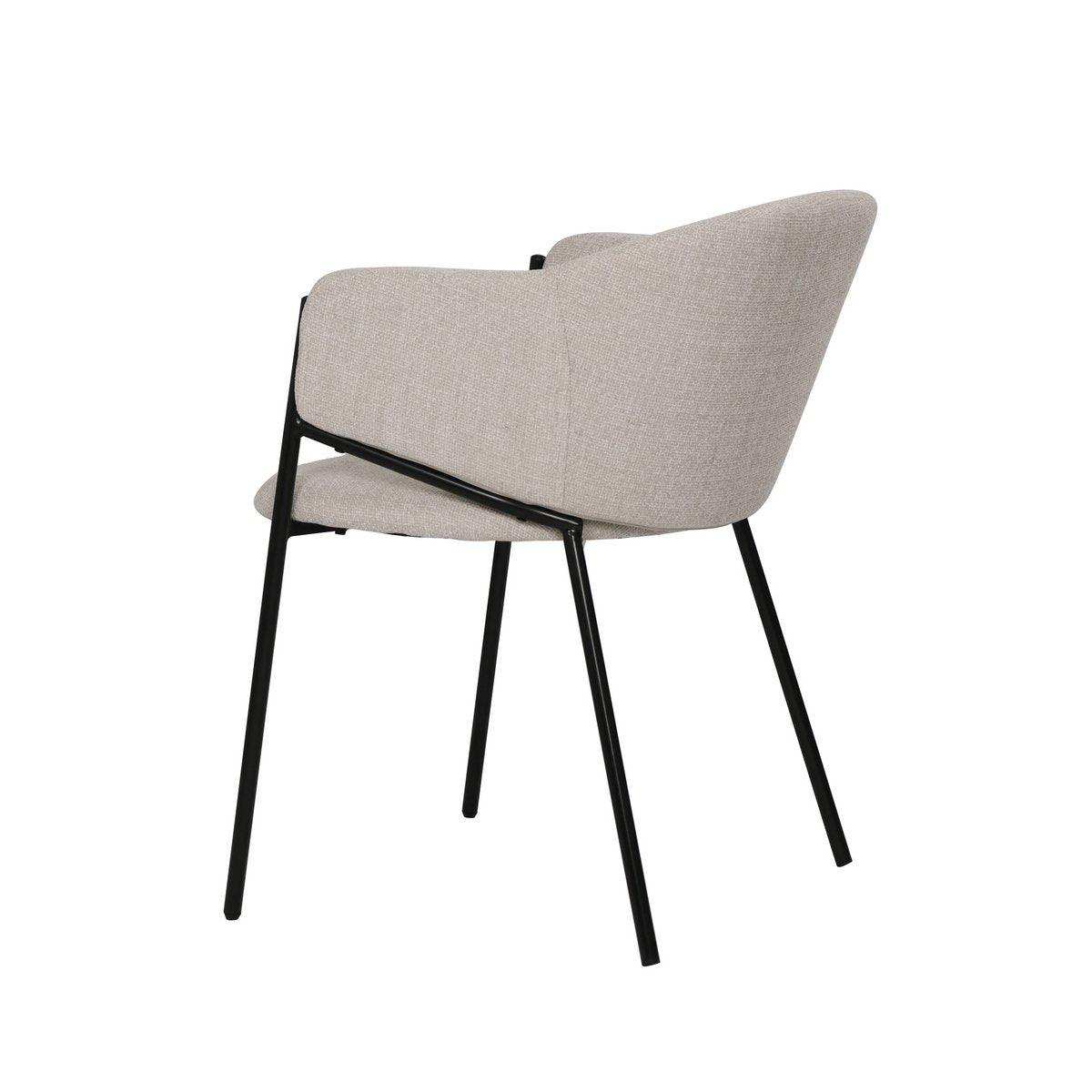 Armlehnstuhl 2er Set mit Strukturstoff - HomeDesign Knaus