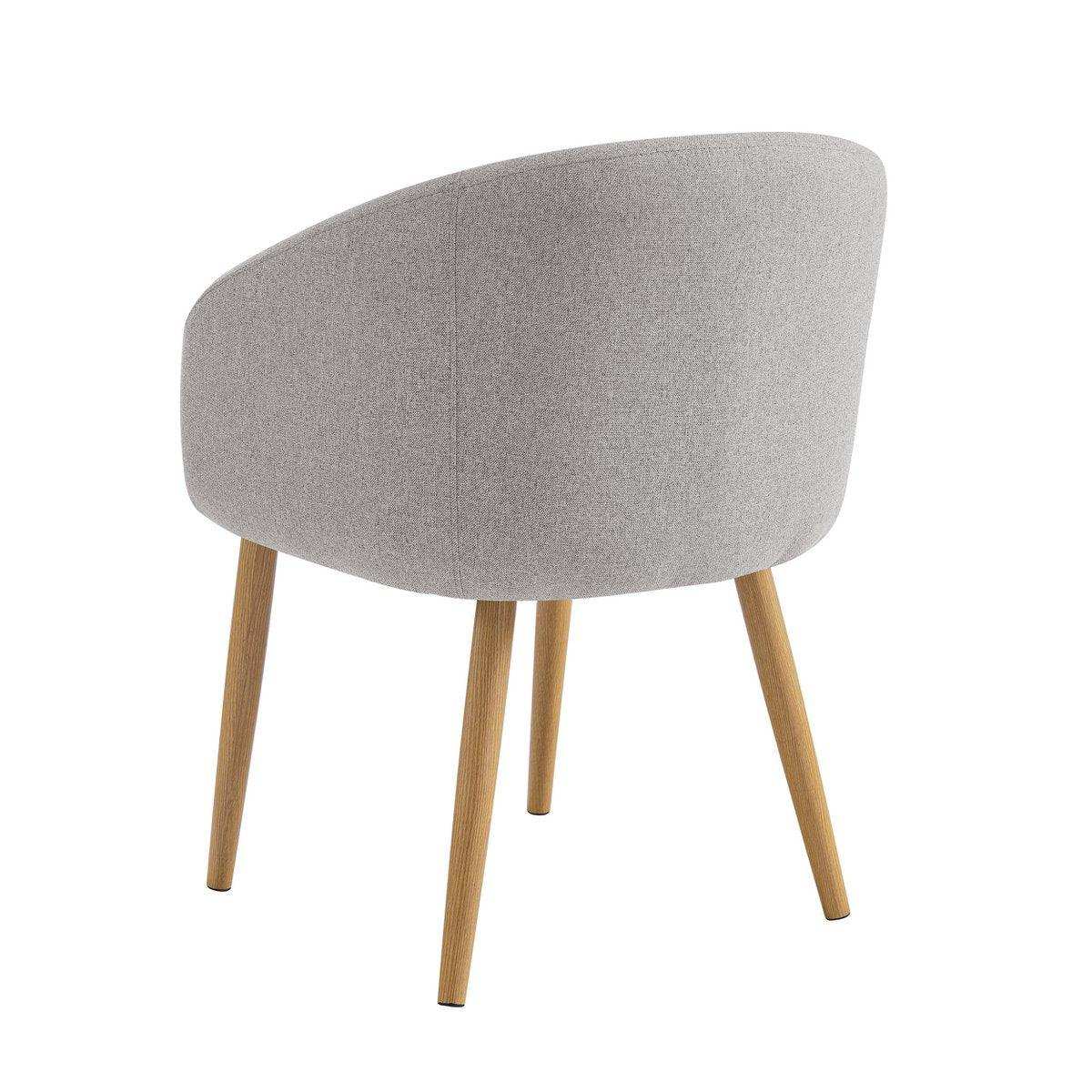Armlehnstuhl 2er Set Strukturstoff Taupe - HomeDesign Knaus