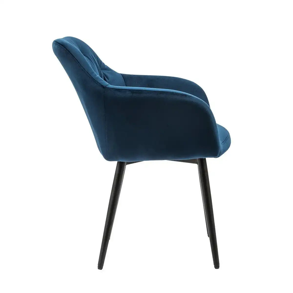 Armlehnstuhl blau Samt - HomeDesign Knaus