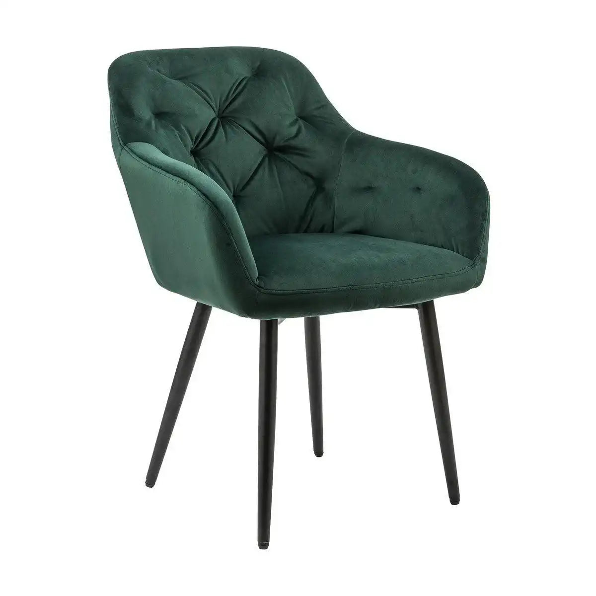 Armlehnstuhl grün Samt - HomeDesign Knaus