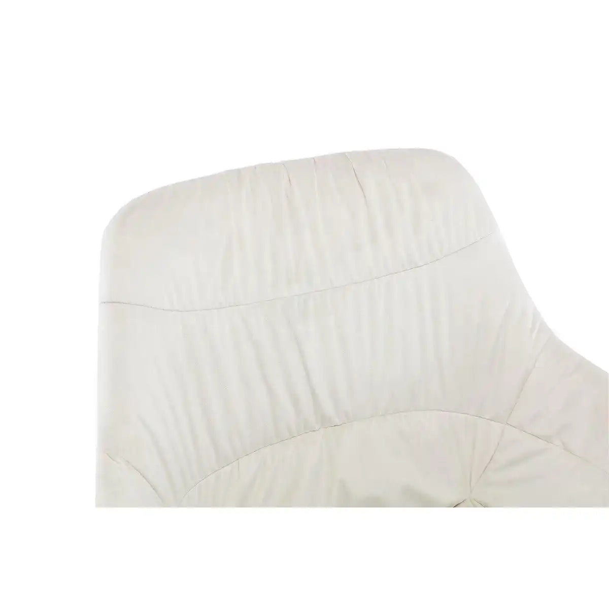 Armlehnstuhl mit Wabensteppung Samt Creme - HomeDesign Knaus
