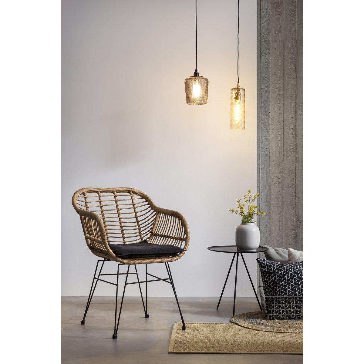 Armlehnstuhl Rattanoptik 2er Set natur - HomeDesign Knaus
