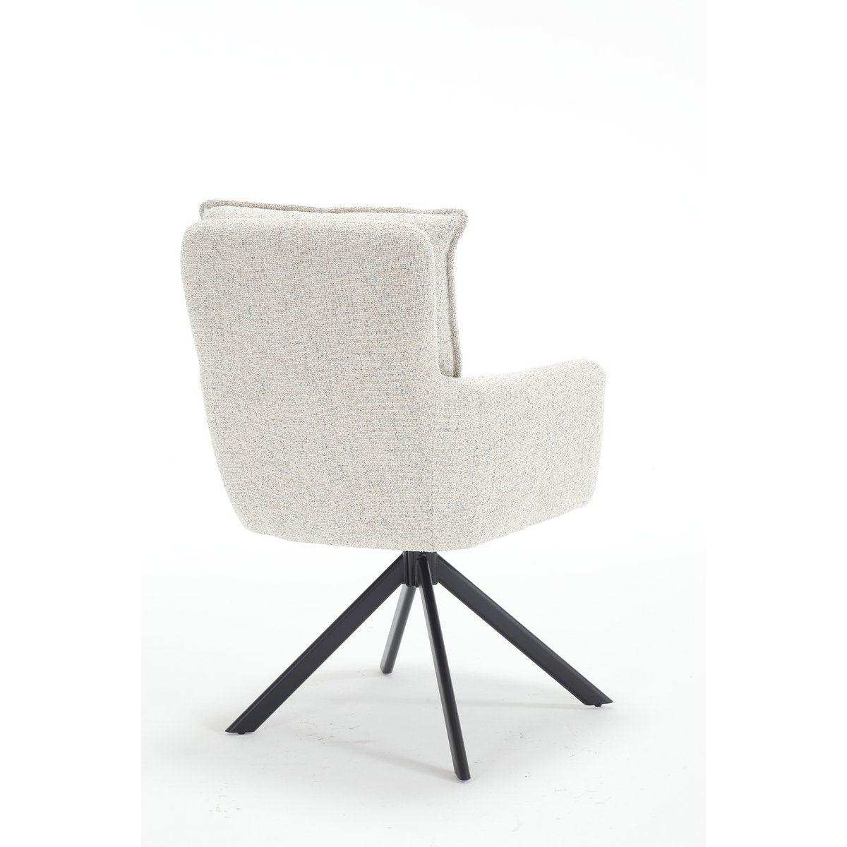 Armlehnstuhl Strukturstoff Beige - HomeDesign Knaus