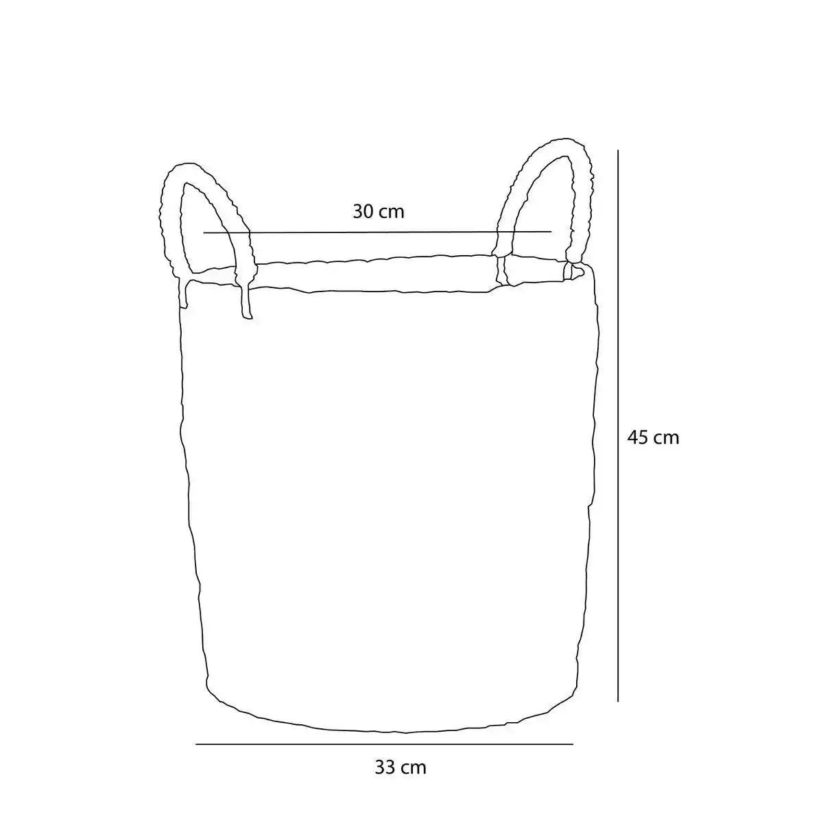 Aufbewahrungskorb – 2er-Set – H49 x Ø38 cm – Seegras – Braun - HomeDesign Knaus