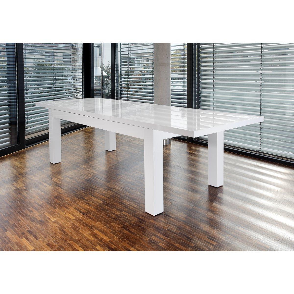 Esstisch 180/260x90 cm weiß - HomeDesign Knaus