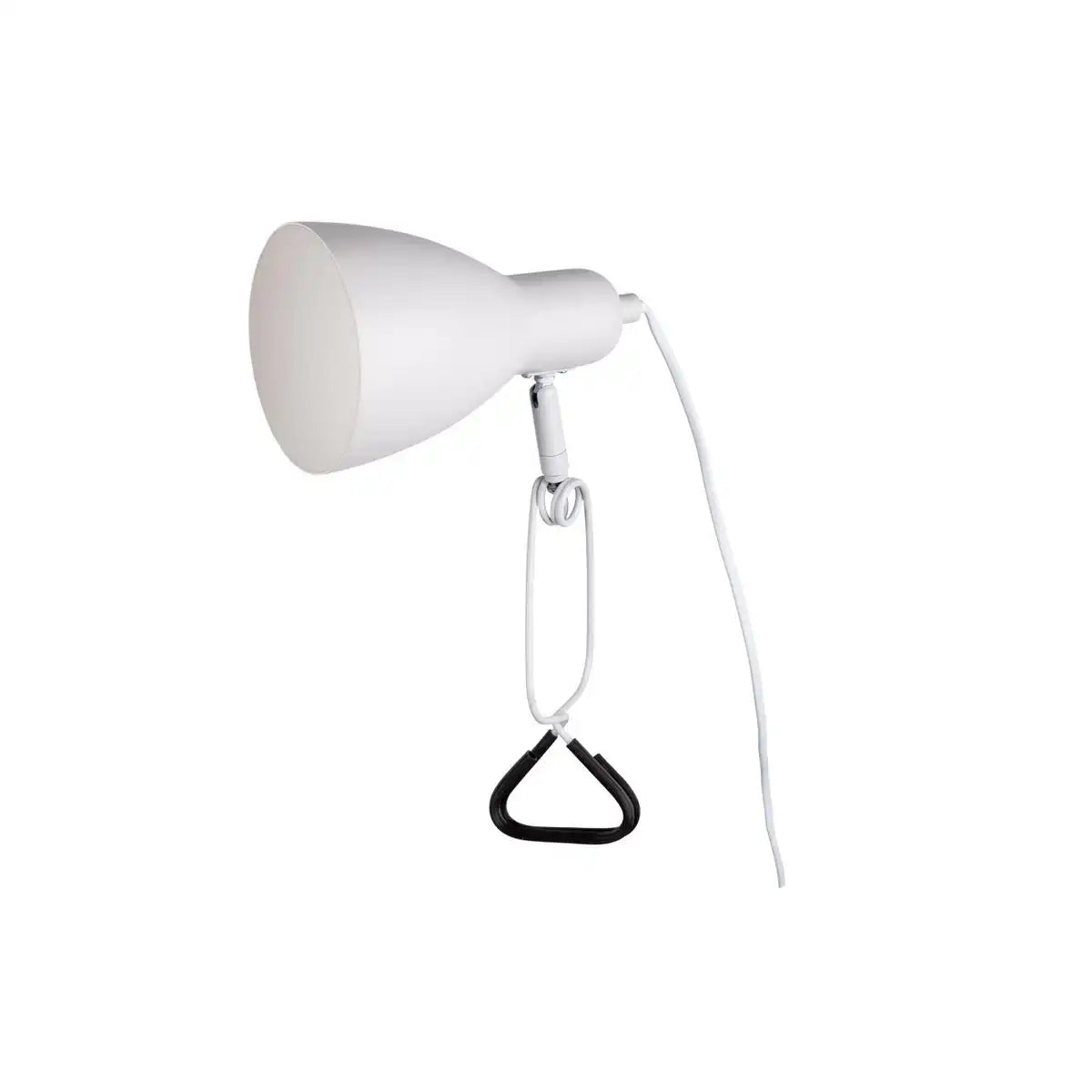Klemmtischleuchte "MARA" matt weiß für E14 max. 18 Watt, für Innenräume, 28 cm hoch