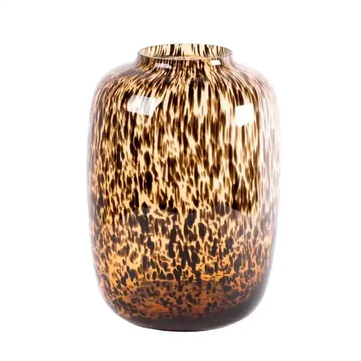 Gepardenvase Braun Medium