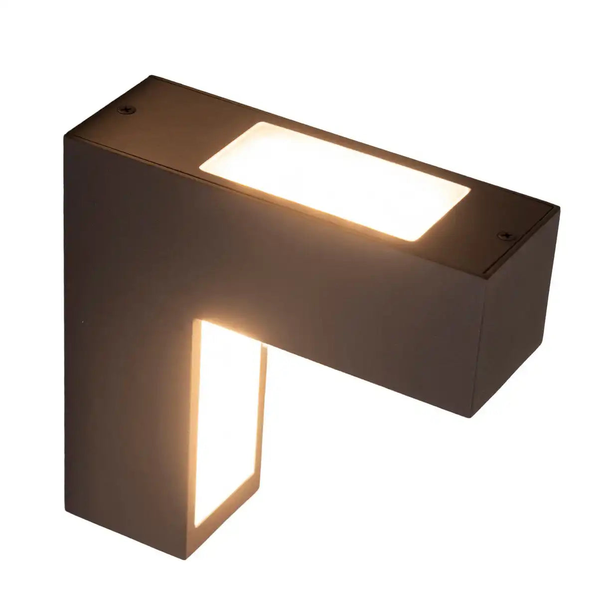 LED Außen Wandleuchten "ANGUS" aus Metall und Kunststoff in Anthrazit, mit integrierter LED