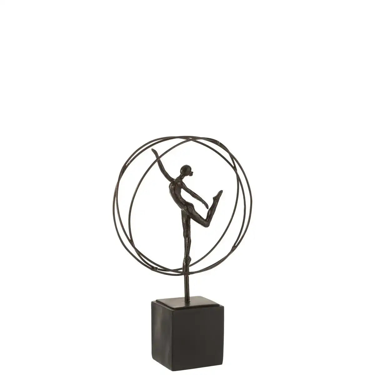 J-Line Gymnast In Circle Poly Dunkelbraun
