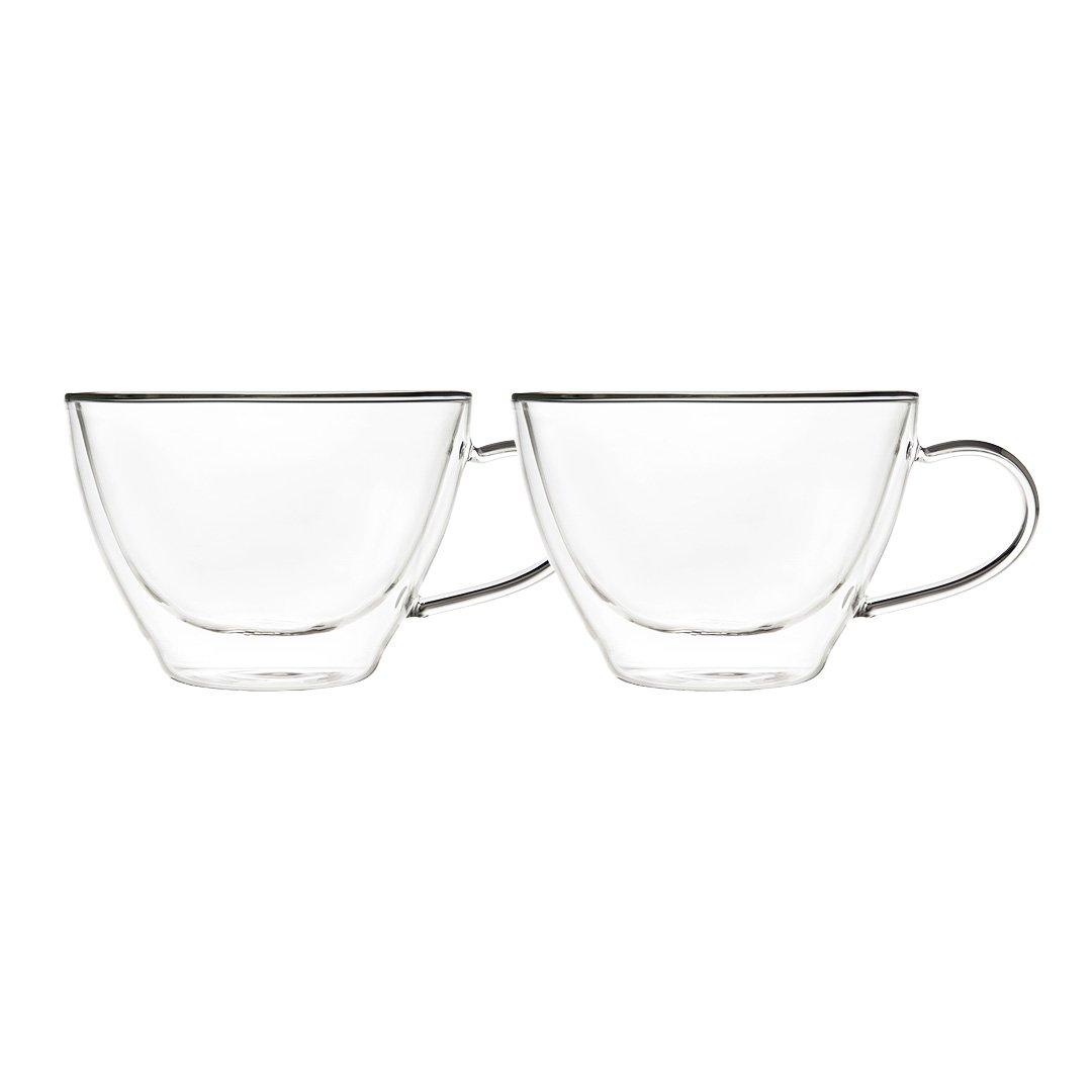 DOPPELWANDIGE BECHER FÜR HEISSE SCHOKOLADE, 370ML – 2ER-SET