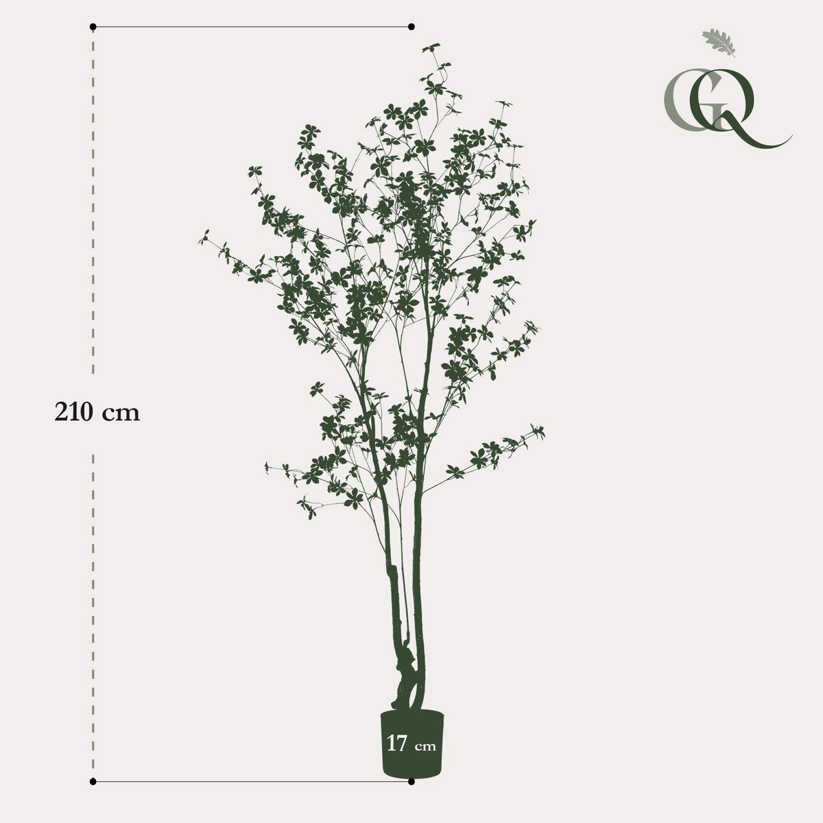 Kunstpflanze - Tropseolum - Oost Indistent - 210 cm