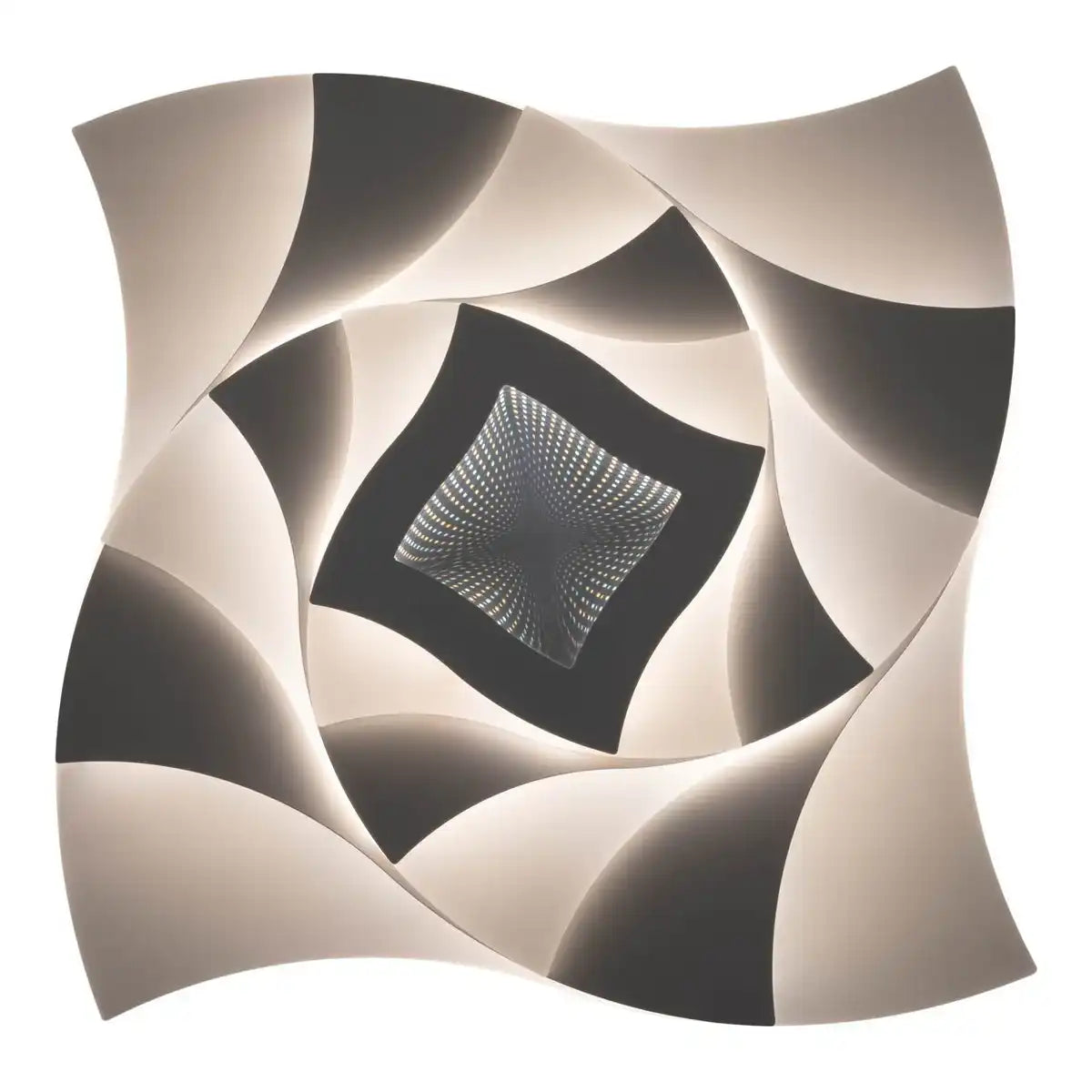 LED Deckenleuchte 3D-Effekt "LIORA" Ø 48 cm, mit vielen Funktionen, Fernbedienung inklusive