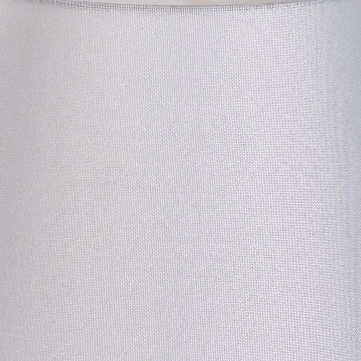 Tischleuchte "ELINA", ca. 50 cm hoch, aus Metall in Schwarz/Braun, Textilschirm in Weiß, E27
