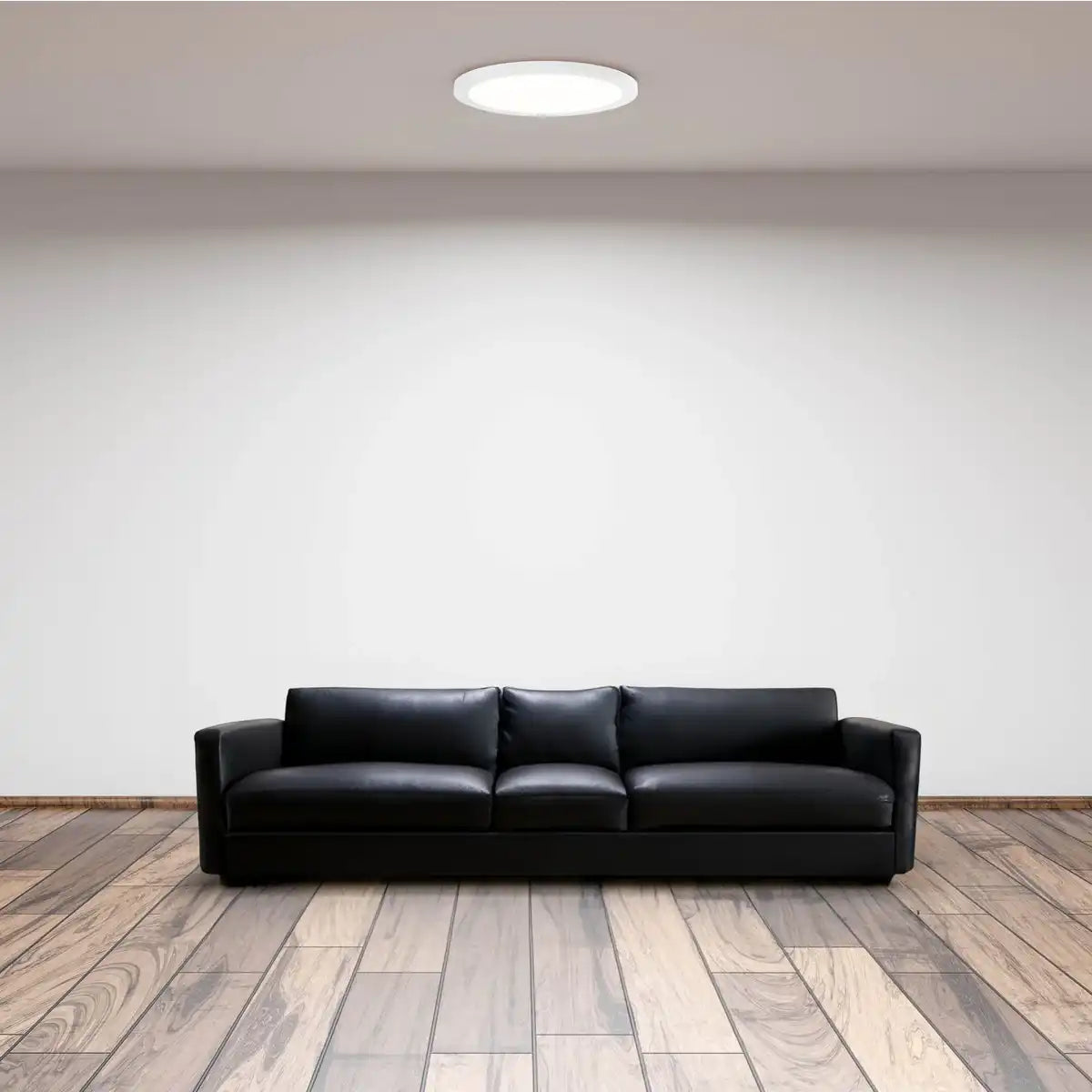 LED Deckenleuchte "BONUS" Ø21,7 cm, Funktionsleuchte Einbau- und Aufbau möglich, Deckenlampe aus Metall und Kunststoff in weiß, mit fest verbauten LEDs, inkl. CCT-Farbwechsler