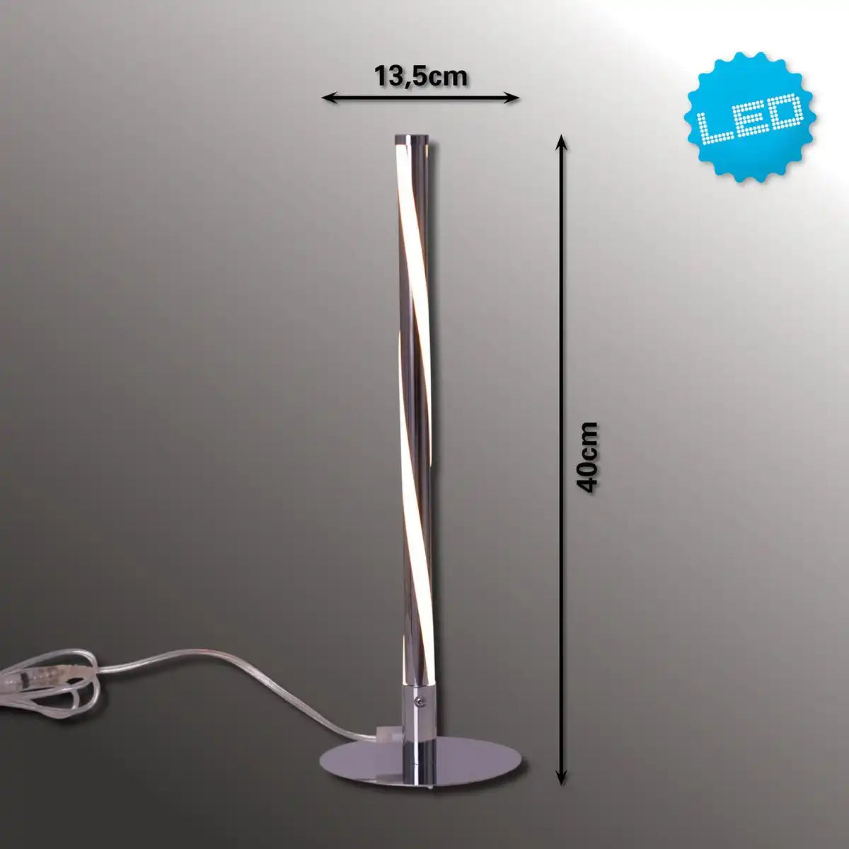 LED Tischleuchte h: 40cm "Twist"