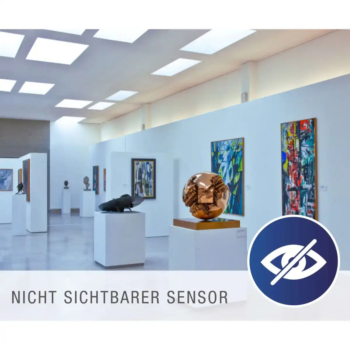 LED-Sensor-Panel "ALEGRE" Länge 59,5cm, viele Funktionen, Aufbauleuchte inkl. Halterung aus Metall und Kunststoff, integrierte LEDs warmweiß