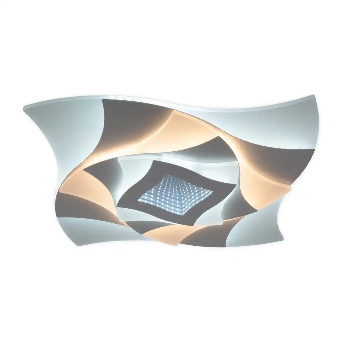 LED Deckenleuchte 3D-Effekt "LIORA" Ø 48 cm, mit vielen Funktionen, Fernbedienung inklusive