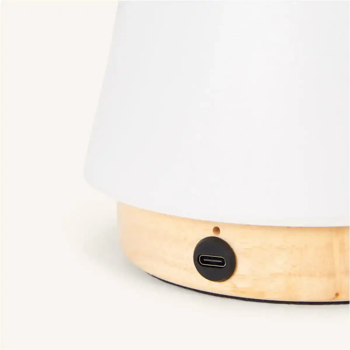 Liv Hellbraune wiederaufladbare Lampe – Lederband, dimmbar, kabellos