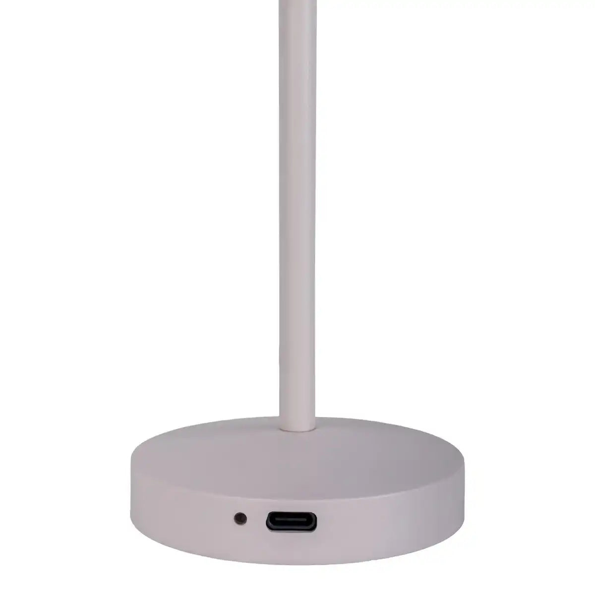 2er-Set LED-Akku-Tischleuchte "Gomba" für Außen und Innen, aus Metall und Kunststoff in Weiß , 18,5 cm hoch
